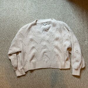 American Eagle Outfitters Cropped V-neck Sweater